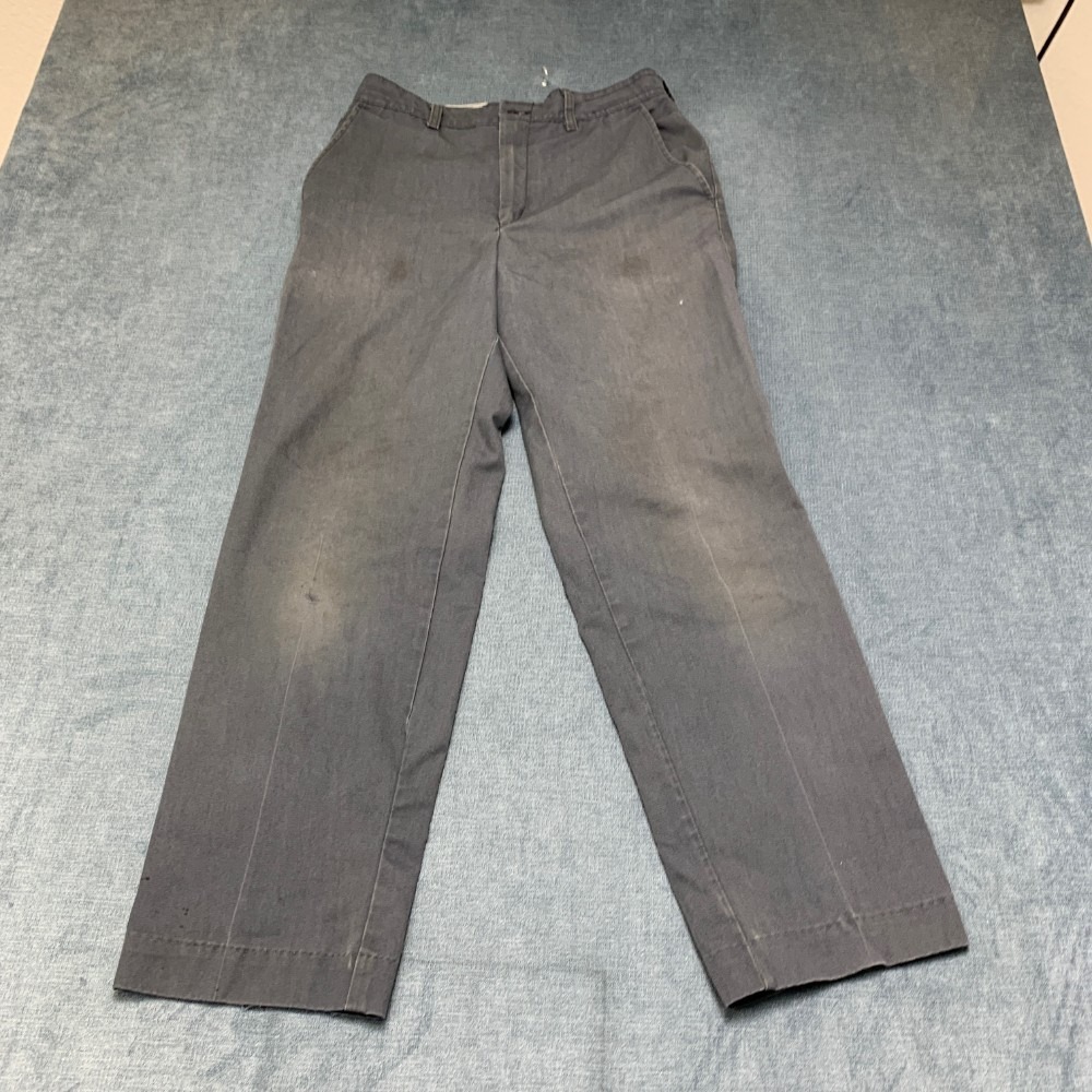 Red Kap Uniform Pants Mens 31 Gray Cotton Mid Rise Straight Leg Workwear Outdoor